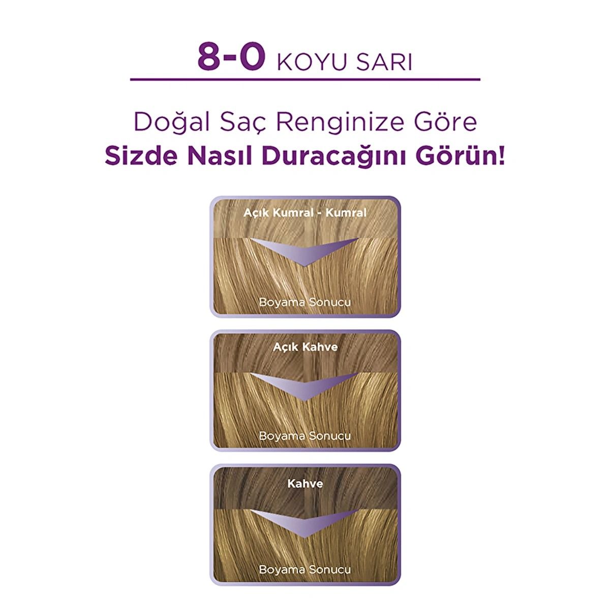 Palette Göz Alıcı Renkler Saç Boyası Koyu Sarı 8-0