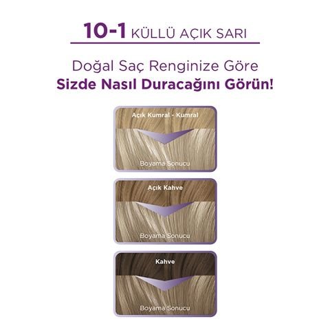 Palette Göz Alıcı Renkler Küllü Açık Sarı 10-1