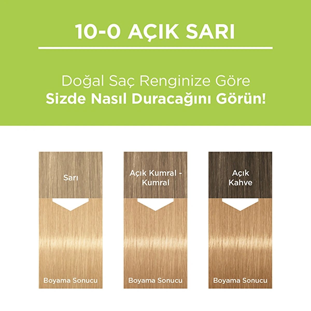 Palette Kalıcı Doğal Renkler Saç Boyası 10-0 Açık Sarı