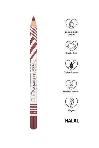 Pastel Lip Liner Long Lasting Dudak Kalemi No:210