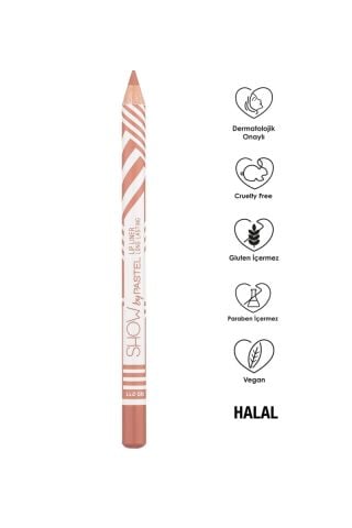 Pastel Show By Pastel Lip Liner Long Lasting Dudak Kalemi Latte No:211