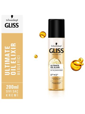 Gliss Sıvı Saç Kremi Ultimate Oil Elixir 200 Ml