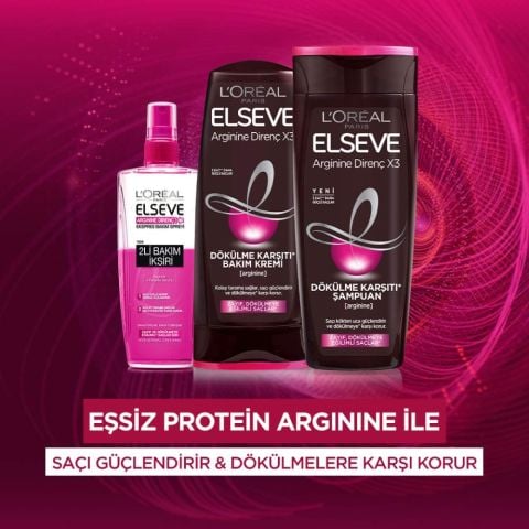Loreal Paris Elseve Arginine Dökülme Karşıtı Direnç X3  Bakım Kremi 360 ml