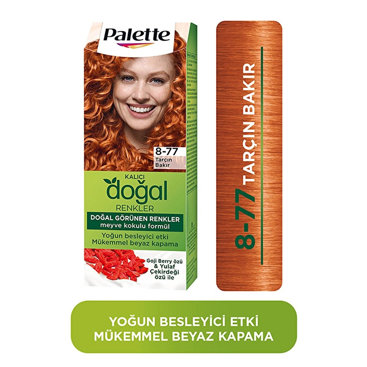Palette Kalıcı Doğal Renkler Saç Boyası 8-77 Tarçın Bakır