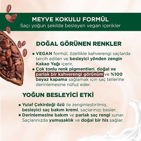 Palette Kalıcı Doğal Renkler Saç Boyası 3-0 Koyu Kahve