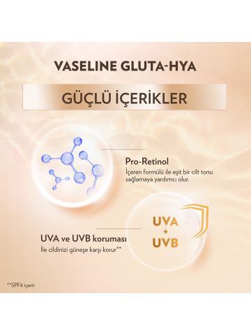 Vaseline Gluta Hya Serum Etkili UV Losyon Leke Karşıtı ve Aydınlatıcı 200 ml
