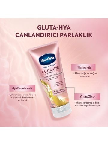 Vaseline Gluta Hya Serum Etkili Losyon Canlandırıcı Parlaklık 200 ml