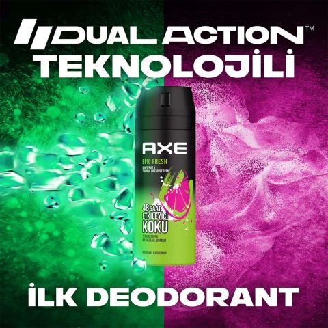 Axe Epic Fresh Erkek Deodorant & Bodyspray 48 Saat Etkileyici Koku 150 mL
