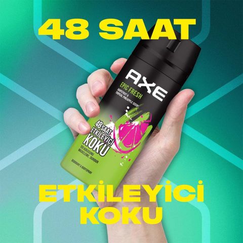 Axe Epic Fresh Erkek Deodorant & Bodyspray 48 Saat Etkileyici Koku 150 mL