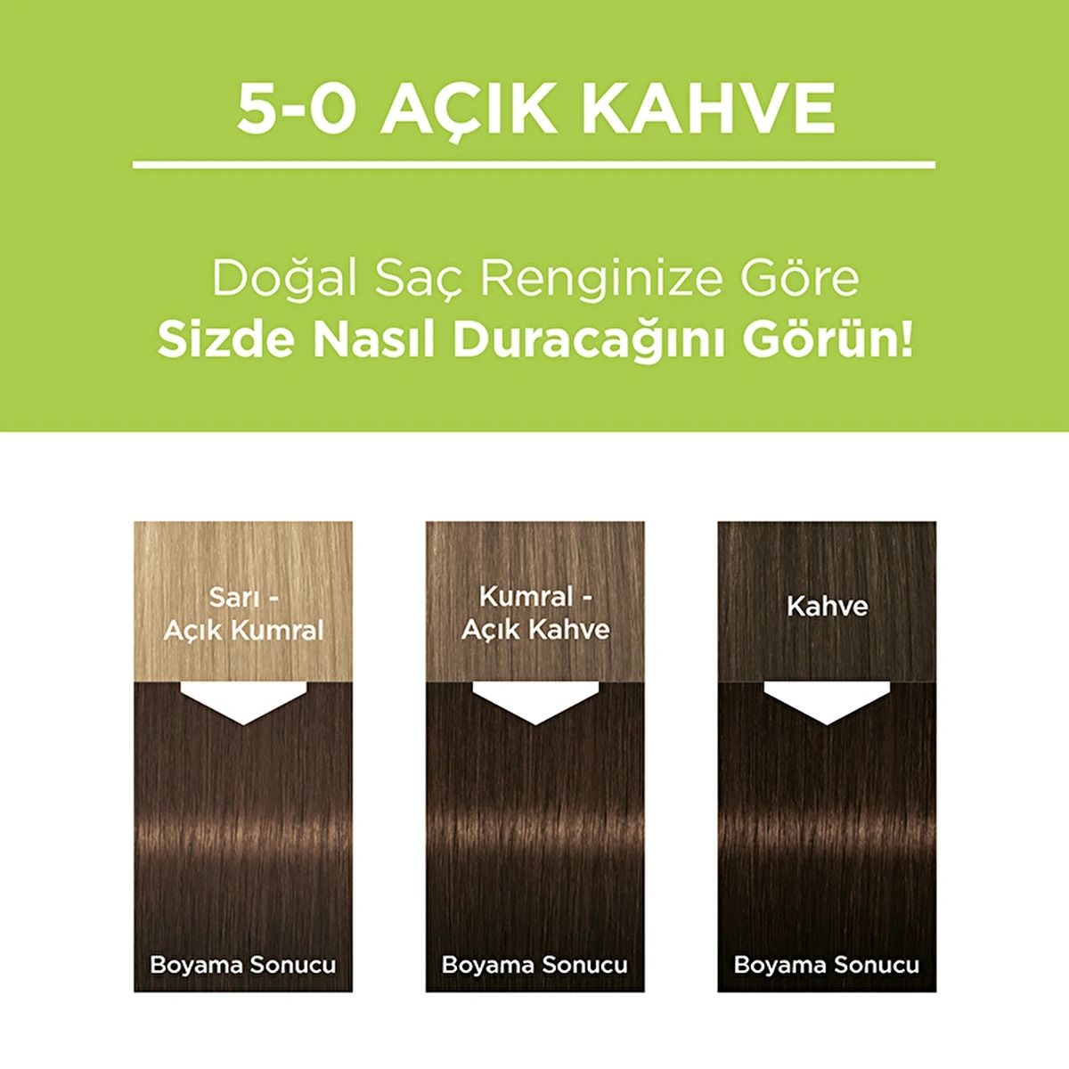 Palette Kalıcı Doğal Renkler Saç Boyası 5-0 Açık Kahve