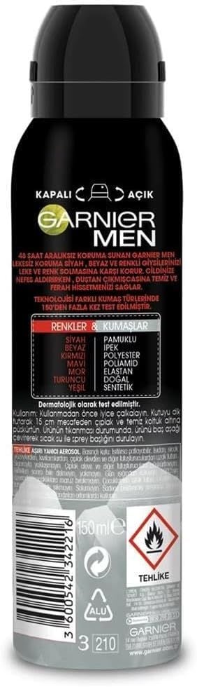 Garnier Men Lekesiz Koruma Sprey Deodorant 150mL
