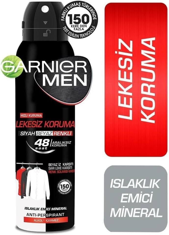 Garnier Men Lekesiz Koruma Sprey Deodorant 150mL