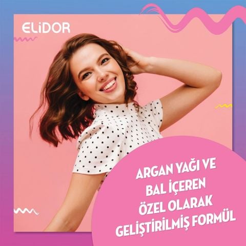 Elidor 7/24 Elektriklenme Önleyici Şekillendirici Saç Bakım Kremi Argan Yağı & Bal 265 Ml