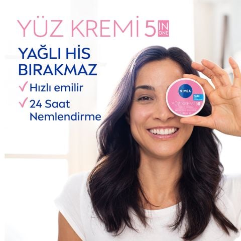 Nivea Yüz Kremi Nemlendirici 100 ml Eşit Cilt Tonu