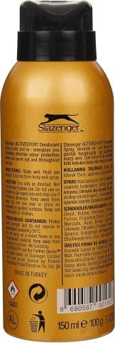 Slazenger Activesport Gold Erkek Deodorant Spray (150 ml)