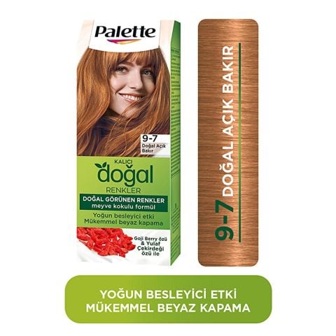 Palette Kalıcı Doğal Renkler Set Boya 9-7 Doğal Açık Bakır