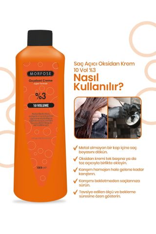 Morfose Oksidan Krem %3 10 Volume 1000 ml
