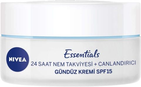 Nivea Essentials 24 Saat Nem + Canlandırıcı Gündüz Kremi 50 ml