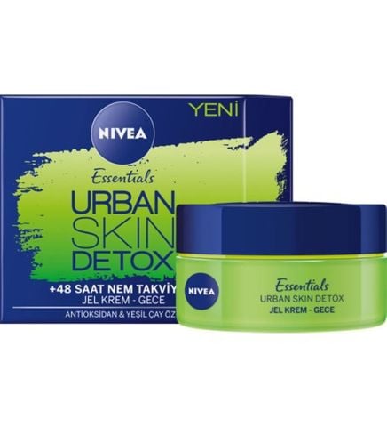 NIVEA Essentials Urban Skin Detox Jel Gece Kremi