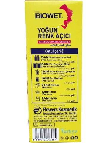 Lady Biowet Yoğun Renk Açıcı 10'lu Ultra Açıcı Set