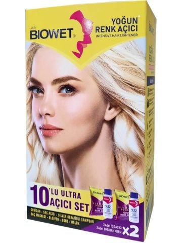 Lady Biowet Yoğun Renk Açıcı 10'lu Ultra Açıcı Set