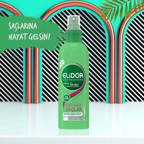 Elidor Ekspres Sağlıklı Uzayan Saçlar için Bakım Spreyi 210 ml