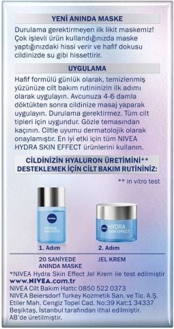 Nivea Hydra Skin Nemlendirici Yüz Maskesi 100ml
