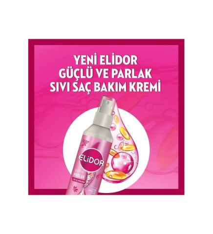 Elidor Superblend Güçlü ve Parlak Sıvı Saç Bakım Kremi Pürüzsüzleştirici ve Canlandırıcı Bakım (200 ml)