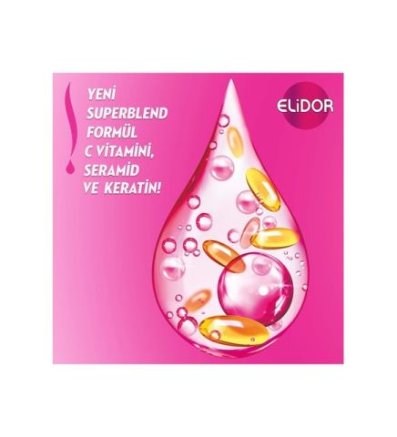 Elidor Superblend Güçlü ve Parlak Sıvı Saç Bakım Kremi Pürüzsüzleştirici ve Canlandırıcı Bakım (200 ml)