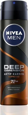 Nivea Men Deep Dimension Aktif Karbon Espresso Sprey Deodorant 150ml