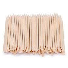 100 ADET Nail Art Ahşap Sopa Ahşap Tırnak Eti Çıkarıcı İtici Manikür Pedikür Aracı