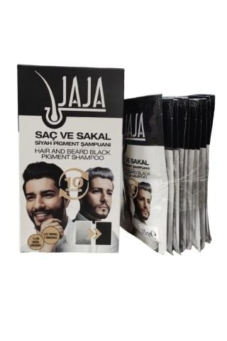 Jaja Saç ve Sakal Siyah Pigment Şampuanı 25grx10 Adet