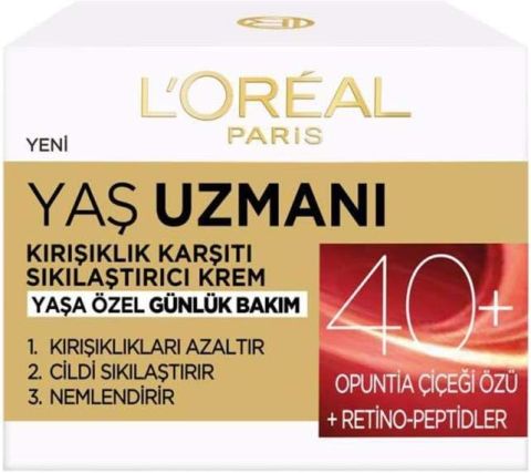 L'Oreal Paris Yaş Uzmanı 40+ Kırışıklık Karşıtı Sıkılaştırıcı Krem
