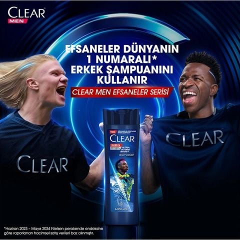 Clear Men Ultra Hydro Boost Vini Jr. Şampuan 350 Ml