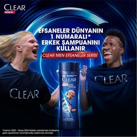 Clear Men Ultra Hydro Boost Erling Haaland Şampuan 350 Ml