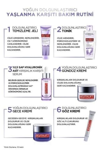Loreal Paris Revitalift Dolgunlaştırıcı Temizleme Jeli Hyaluronik Asit 150 ml