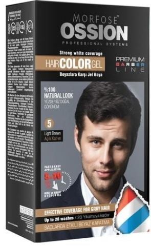 Morfose Ossion Erkek Saç Jel Boyası 5 Light Brown Açık Kahverengi