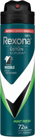 Rexona Men Natural Mint Fresh Erkek Sprey Deodorant 72 Saat 150 ml