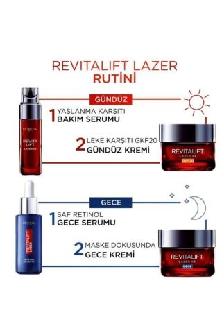 Loreal Paris Revitalift Lazer %0.2 Saf Retinol Gece Serumu 30 ml