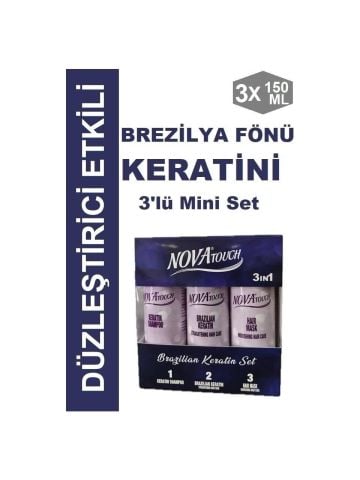 Nova Brezilya Fönü Keratini Mini 3'lü Set 3x150 ml