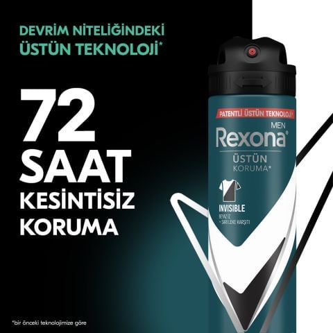 Rexona Men Invisible Black & White Erkek Sprey Deodorant 150 ml