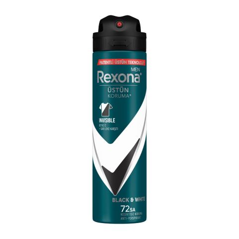 Rexona Men Invisible Black & White Erkek Sprey Deodorant 150 ml