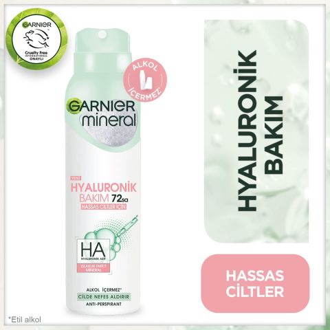 Garnier Mineral Hyaluronik Bakım Sprey Deodorant 150mL