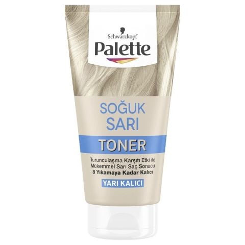 Palette Toner Yarı Kalıcı Saç Boyası Soğuk Sarı