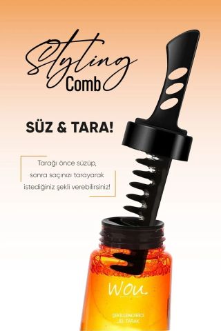 Wou Saç Şekillendirici Jel Tarak 260 Ml Işıltılı Ve Dolgun Görünüm