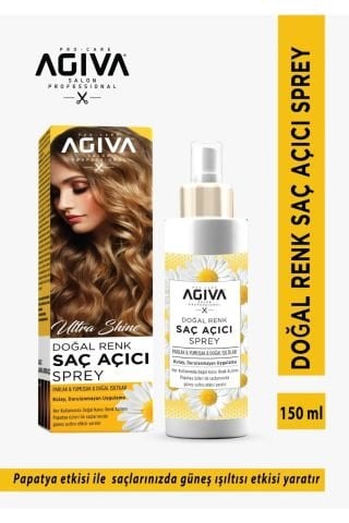 Agiva Ultra Shine Doğal Renk Saç Açıcı Sprey 150ml