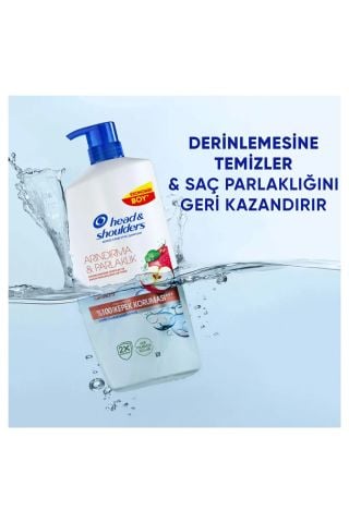 Head & Shoulders Arındırma ve Parlaklık Elma Sirkeli Şampuan Ekonomik Boy 800 Ml