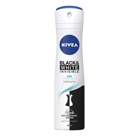 NIVEA Black&White Invisible Pure Kadın Sprey Deodorant 150ml