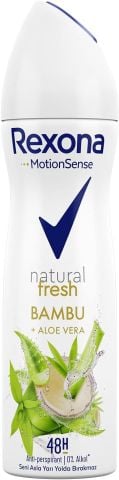 Rexona Natural Fresh Aleo Vera Bamboo Kadın Sprey Deodorant 150 Ml