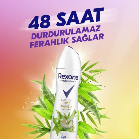 Rexona Natural Fresh Aleo Vera Bamboo Kadın Sprey Deodorant 150 Ml